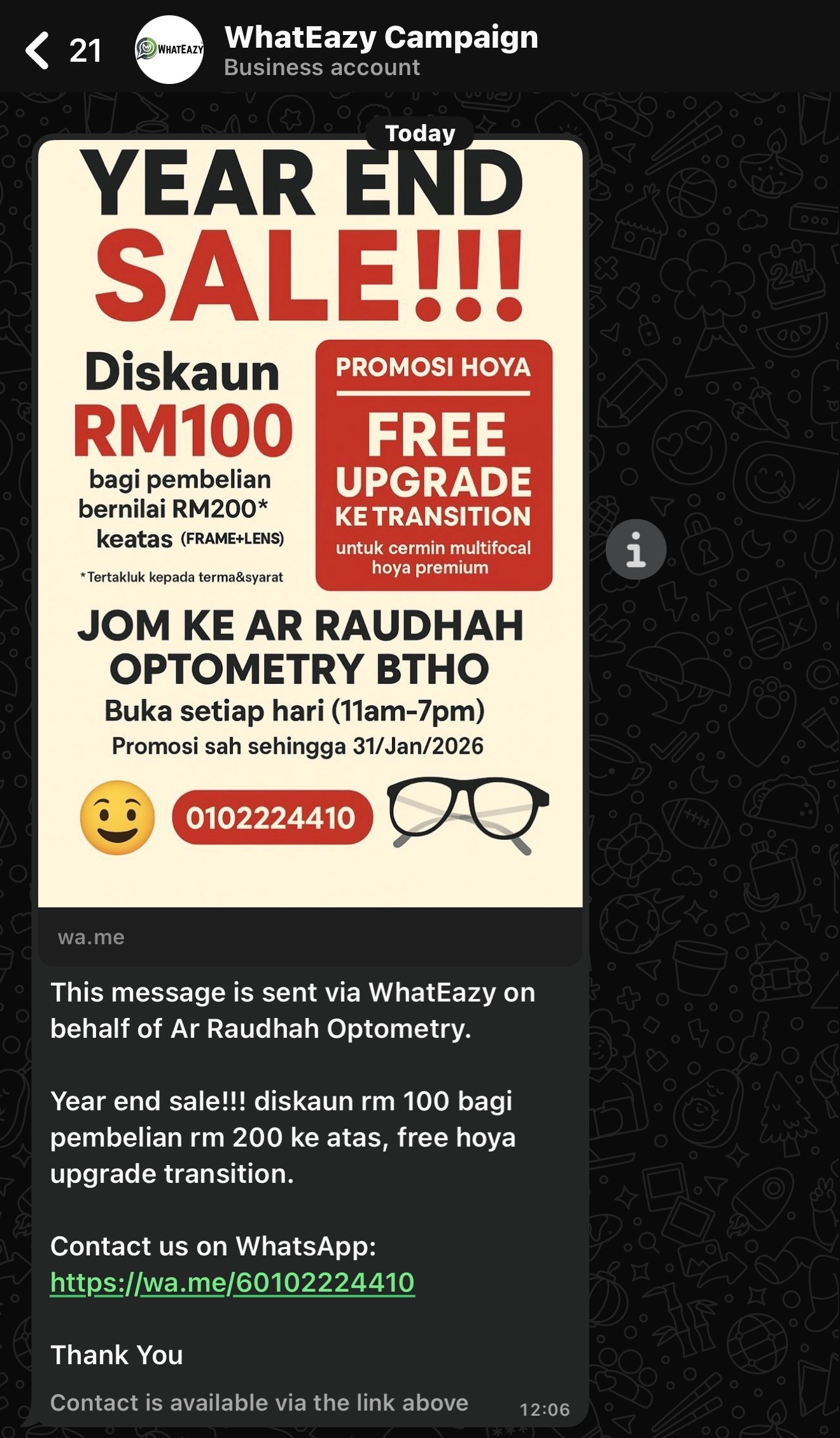 WhatsApp Campaign Example